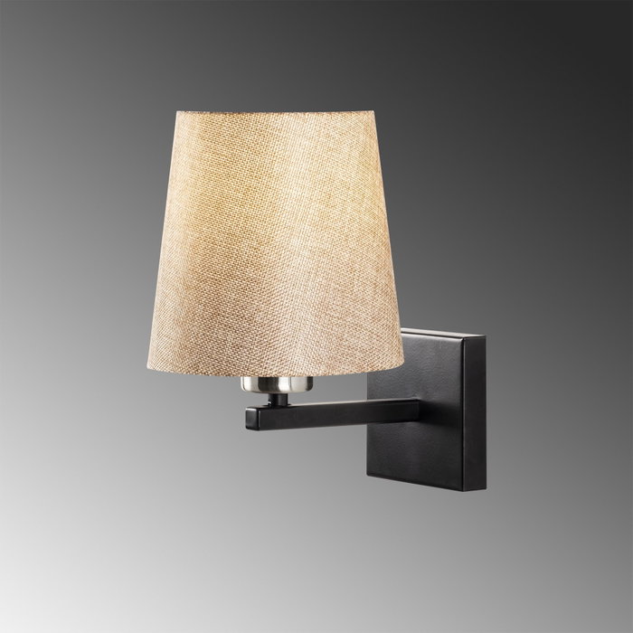 Opviq Profil - 4662 Lámpara de pared Negro, Níquel y Crema